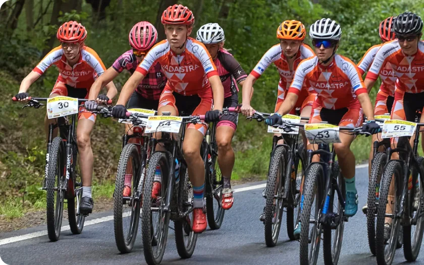 The Adastra cycling team