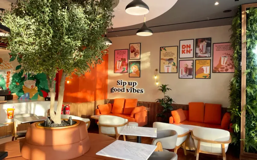 A Dunkin' Donuts store interior