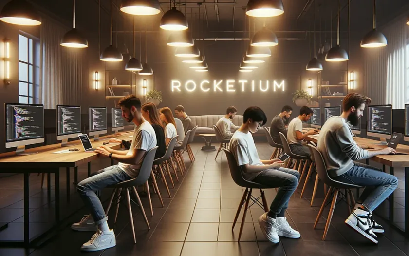 The Rocketium office floor